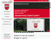 Tablet Screenshot of gasthoflophem.be